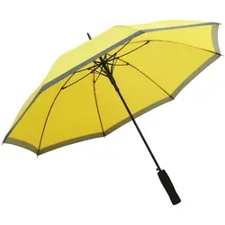 Stockschirm Sturmfest Groß – Automatik Regenschirm für Herren und Damen, Windsicher mit Fiberglasspeichen, Ø 105 / 83 cm, RPET Bezug Gelb