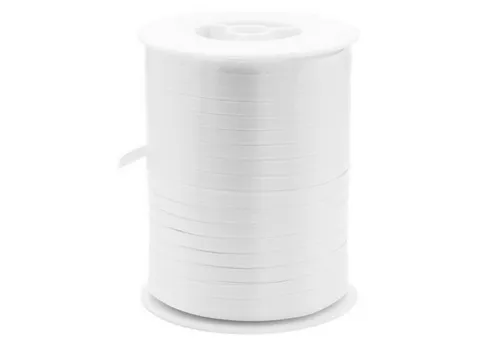 Star Geschenkband, Geschenkband Ringelband 5mm x 500m Rolle Weiß