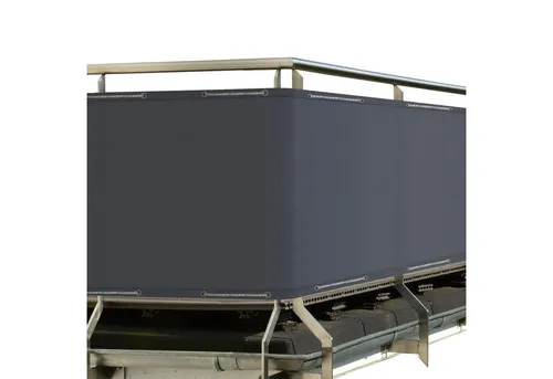 Sol Royal Balkonsichtschutz SolVision PB2 PES 300x90cm, Anthrazit - Balkonsichtschutz in stilvollem Anthrazit, wetterfest und ideal für mehr Privatsphäre auf Ihrem Balkon.