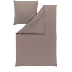Estella Bettwäsche TAKOMA, Mako-Interlock-Jersey, 2-teilig, bügelfrei in taupe - Bettwäsche-Set aus Mako-Interlock-Jersey, 100% Baumwolle, absolut bügelfrei und pflegeleicht – ideal für einen entspannten Schlaf.