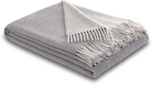 Biederlack Kaschmirplaid 'Uni' 150 x 200 cm Silver von Biederlack