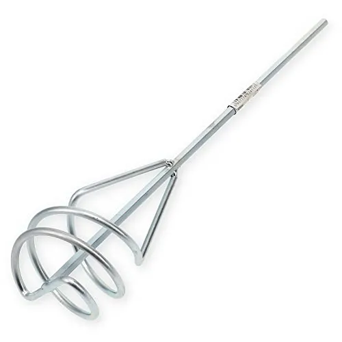 Rührstab 6-Kant verzinkt 80 x 400 x 8 mm 1 Stück Mischer Mörtel Gips Farb Rührer Mixer Quirl Wendel
