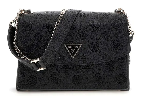 Guess Cresidia Schultertasche 24 cm schwarz TAS046893 - Handtaschen mit stilvollem Design und praktischem Magnetverschluss, ideal für den urbanen Lebensstil. Innenliegendes Reißverschlussfach und verstellbarer Umhängeriemen sorgen für Komfort und Raffinesse.