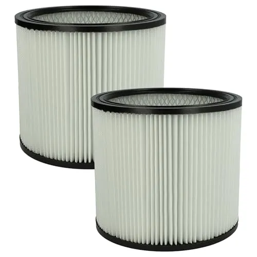 Produktbild vhbw 2x Faltenfilter kompatibel mit ShopVac Classic 20 Inox, 20 Staubsauger