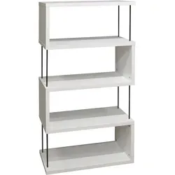Mäusbacher Office Standregal Holzwerkstoff - Silber - Elegantes Standregal aus hochwertigem Holzwerkstoff mit variablen Einlegeböden für optimale Organisation in Ihrem Büro.