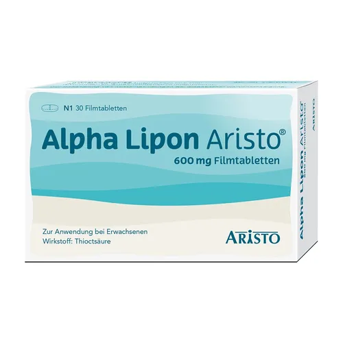 Aristo Pharma GmbH ALPHA LIPON Aristo 600 mg Filmtabletten 30 St 06897675