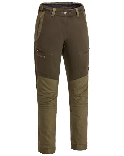 Pinewood Damen Finnveden Hybrid Extrem Hose - Robuste Wanderhose mit 4-Wege-Stretch - Die wind- und wasserdichte Damen Wanderhose bietet maximalen Komfort dank 4-Wege-Stretch. Mit Belüftungsreißverschlüssen und verstellbaren Beinenden ideal für Outdoor-Aktivitäten.