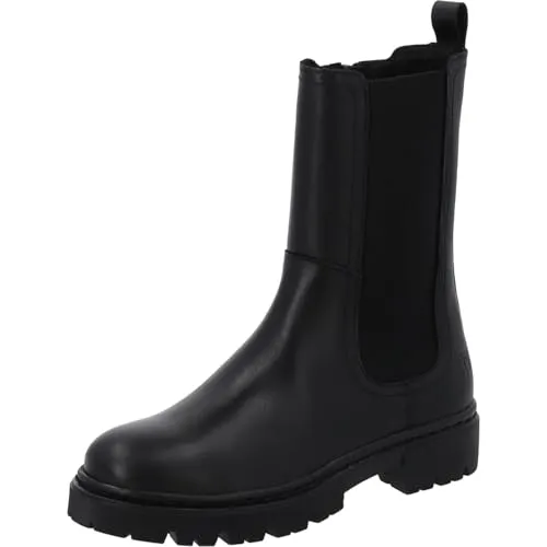 Palado Stiefeletten Mädchen Kids Yelna G – stylische Boots Made in Portugal - leicht gefütterte Stiefel - bequeme Ankle-Boots im Chelsea-Style Schwarz EU36