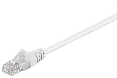 CAT 6 Netzwerkkabel, U/UTP; CAT 6-0050 U/UTP WEISS 0.50m von Wentronic