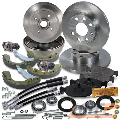 BREMSE BREMSEN SATZ SET KIT VORNE + 2x BREMSTROMMELN HINTEN FÜR OPEL CORSA B - Bremsenkomplettsätze für Opel Corsa B, 100% passgenau mit hochwertigen Bremsbelägen und -scheiben für optimale Sicherheit und Fahrverhalten.