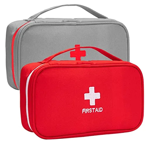 Medikamententasche Zuzer 2stk Notfalltasche Leer Erste Hilfe Tasche Große Kapazität Reiseapotheke Tasche,wasserdichte Tragbar Medikamententasche für Home Office Reisen Outdoor