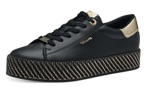 Tamaris Sneaker in Schwarz - Modischer Sneaker in Größe 42 EU aus hochwertigem Kunstleder. Ideal für den täglichen Einsatz und bietet optimalen Tragekomfort.