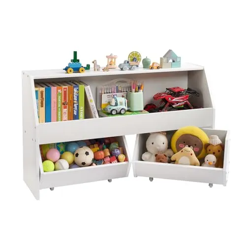 VEVOR Kinderregal mit 2 mobilen Schubladen