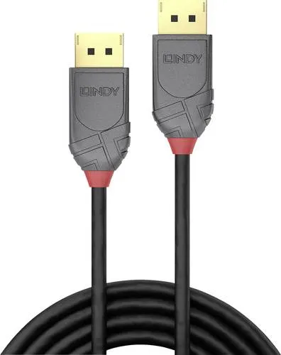 LINDY DisplayPort Anschlusskabel DisplayPort Stecker, DisplayPort Stecker 3.00m Schwarz 36483 DisplayPort-Kabel