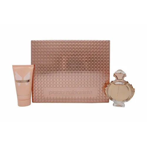 Paco Rabanne Olympea Geschenkset 50ml EDP + 75ml Body Lotion - Damen Duftset mit blumigem Duft, ideal als Geschenk. Enthält 50ml EDP und 75ml Body Lotion für ein luxuriöses Dufterlebnis.