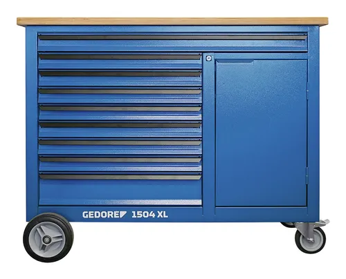 Gedore Blau 1504 XL-S-306 AGRAR Werkbank mit Profi-Sortiment 306-teilig