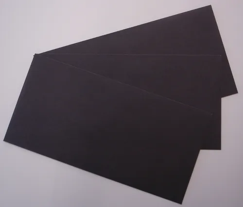 Gmund Briefumschläge schwarz transparent DIN lang UMS125 in schwarz von LYSCO