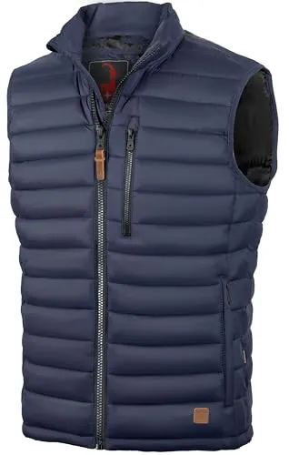 Höhenhorn Westalm Herren Steppweste Dunkelblau Gr. 3XL - Vielseitige Herren Steppweste für Frühling und Herbst. Leicht, wärmend und ideal für Outdoor-Aktivitäten. Maximale Bewegungsfreiheit dank ärmellosem Design – perfekt für Freizeit, Sport und Alltag.