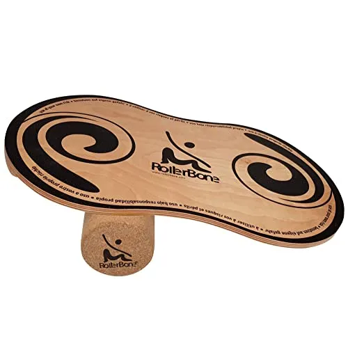 RollerBone 1.0 Kork Roller Classic Set - Balance Board für Fitness & Therapie - Balanceboard aus ökologischen Kork, ideal für Crosstraining, Muskelaufbau und Therapie. Fördert Beweglichkeit, Koordination und ist perfekt für alle Altersgruppen.