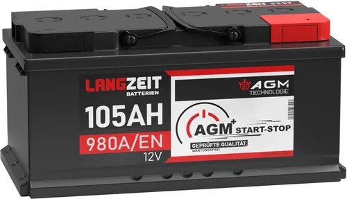 AGM Batterie 105Ah 12V für Start-Stop Systeme