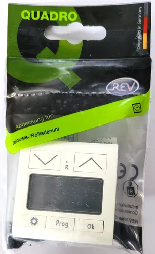 ABDECKUNG für Jalousie-/Rollladenuhr Quadro weiß Schalterprogramm 236530106
