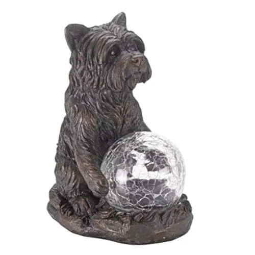 Smart Garden Products 1020923 Mystic Dog Solar Gartenfigur in bronze von Smart Garden Products