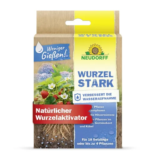Neudorff Wurzelstark - Natürlicher Mykorrhiza Wurzelaktivator für schnelles Wurzelwachstum, weniger Gießen und erhöhte Hitzeresistenz für alle Pflanzen