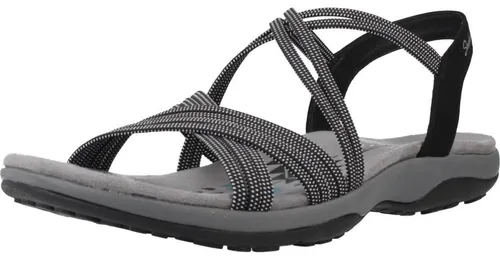 Skechers Damen Sandals Black 38 EU - Wanderschuhe, bequem und ideal für lange Sommertage im Freien mit rutschfester Sohle für sicheren Halt.