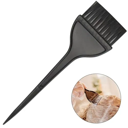 Stück Haarfärbepinsel,Pinsel Haare Färben,Färbepinsel Haare,Haarfarbe Pinsel,Haare Färben Zubehör,Haarfärbe Bürste,Zum Haarfärben im Friseurladen oder zu Hause,5.5×20.5cm (Schwarz) 1
