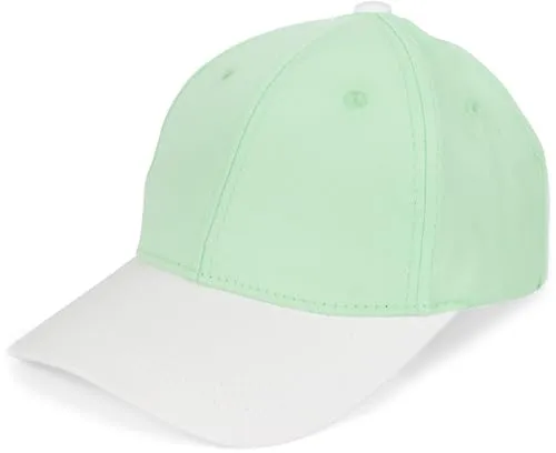 styleBREAKER Unisex Baseball Cap zweifarbig Pastell oder kräftig | 6-Panel Cap Mehrfarbig verstellbar mit Schnalle | Sommer Basecap aus Baumwolle, Farbe:Mint-Creme