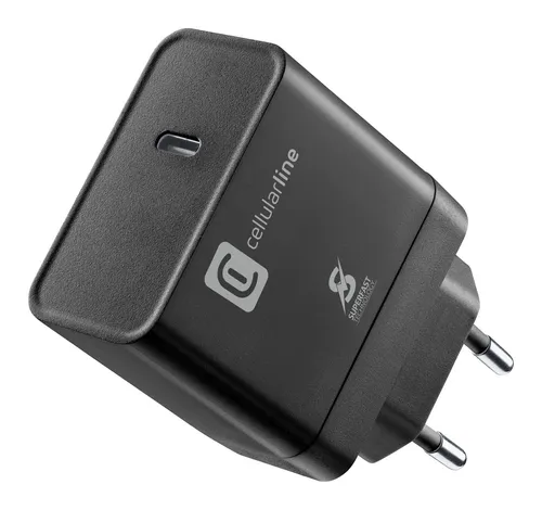 Cellularline Netzwerk-Ladegerät PD 45W - Superschnelles Ladegerät mit USB-C-Anschluss, ideal für Samsung Galaxy S22+ und Tablets der Reihen S7/S8