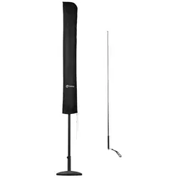 Sekey Sonnenschirm-Schutzhülle Sonnenschirm Schutzhülle Wasserdicht Abdeckung Abdeckhaube Schutzhaube, aus Polyester, für Ø 300 cm Sonnenschirm, Größe: XL schwarz 175 cm x 30,5/36,5 cm