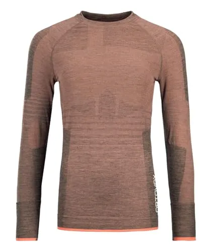 Ortovox 230 Competition Long Sleeve Women Bloom (M) - Funktionsunterwäsche für Damen, nahtfreies Merino-Longsleeve für höchste sportliche Leistungen bei Wintertouren, atmungsaktiv und elastisch für maximale Bewegungsfreiheit.