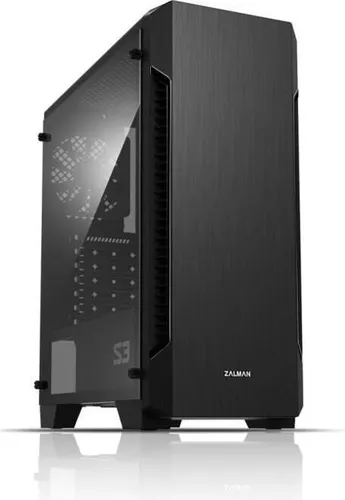 Zalman S3 Gehäuse, Middle Tower, ohne Netzteil, ATX, schwarz