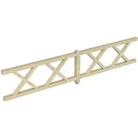 Brüstung Andreaskreuz SKAN HOLZ 4-Eck-Pavillon Gr.4 natur - Gartenhäuser - Hochwertige Holzbrüstung für stabilen und stilvollen Schutz in Ihrem Pavillon, ideal für Outdoor-Bereiche.