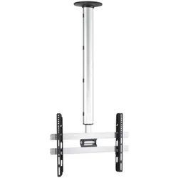 VCM Universal TV Deckenhalterung 42-65 Zoll - TV-Halterungen für Flachbildschirme bis 50 kg, stufenlos höhenverstellbar von 127-238 cm, 360 Grad schwenkbar und 15 Grad neigbar für optimale Flexibilität.