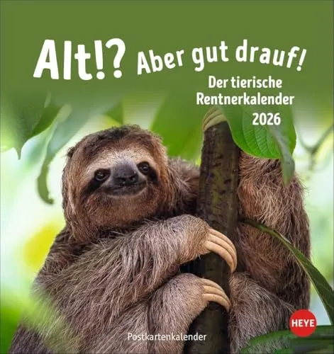 Alt! Aber gut drauf Postkartenkalender 2026