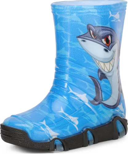 Ladeheid Kinder Gummistiefel Swk2020BW - Gefüttert und Wasserdicht - Gummistiefel für Kinder, robust und rutschfest, ideal für nasse Tage. Hergestellt in der EU, schützt vor Wasser und Kälte mit verstärkten Zehen.