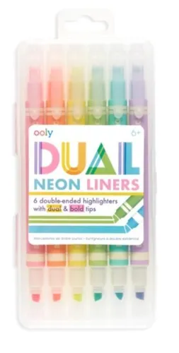 Dual Liner Neonmarker 6 Farben