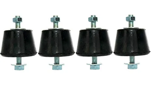 4x Antivibrationsfüsse/Schwingungsdämpfer (Tragkraft 70kg je Fuß) für z.B. Split Klimaanlagen Aussengeräte mit Wandhalterung