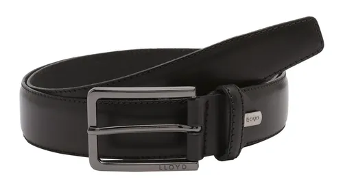 Lloyd Ledergürtel schwarz W90 - Hochwertiger Gürtel aus 100% Leder in eleganten Schwarz, ideal für den casual Look und perfekt für jede Gelegenheit.