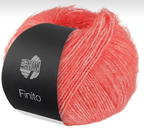 NEU! FINITO Lana Grossa 50g Fb 10 lachsrot Baumwolle Sommer-Flausch kg/130€