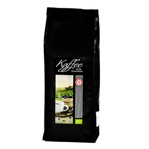 Schrader | Kaffee Festtagsmischung Äthiopien Bio ganze Bohne | 100% Arabica aus Sidamo mit schokoladiger Süße und floralen Noten | 250 g