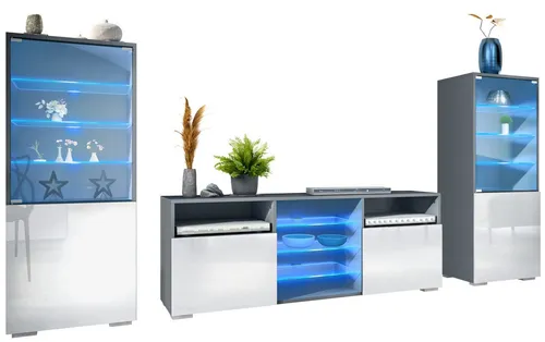 Vladon Wohnwand Granada von Vladon