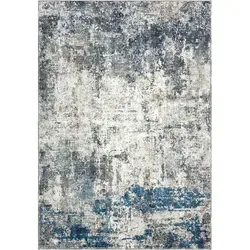 Obsession Teppich Posh 303 - Rechteckiger Teppich mit modernem Vintagedesign in Blau, perfekt für das Wohnzimmer. Strapazierfähig und fußbodenheizungsgeeignet für zusätzlichen Komfort.