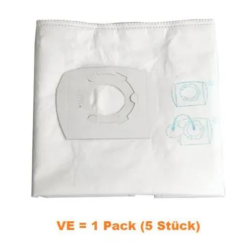 Cleancraft Staubsaugerbeutel für wetCAT - 5 Stück im Pack - Hochwertige Filterbeutel für Cleancraft wetCAT 130 RS M-Class, ideal für effiziente Staubaufnahme und hygienische Reinigung.