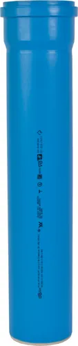 Marley Abwasserrohr dBlue DN 90 schalldämmend 50 cm blau