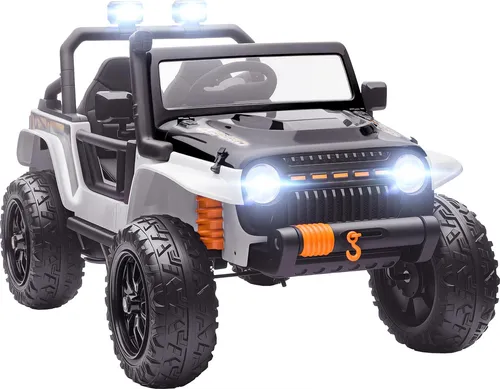 AIYAPLAY Kinder Elektroauto 12V mit Fernbedienung - Elektrofahrzeuge für Kinder, ausgestattet mit starken Doppelmotoren, drei Geschwindigkeiten und sicherem Eltern-Kind-Sitz für gemeinsamen Fahrspaß.