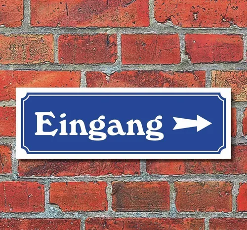 Schild im Straßenschild-Design