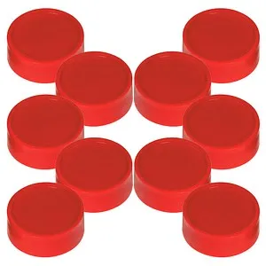 MAUL Magnete rot, Kunststoff Ø 3,4 x 1,4 cm, 10 St.